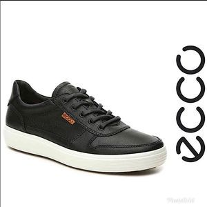 Ecco Soft 7 Men’s Sneakers, Size 6 Black Leather